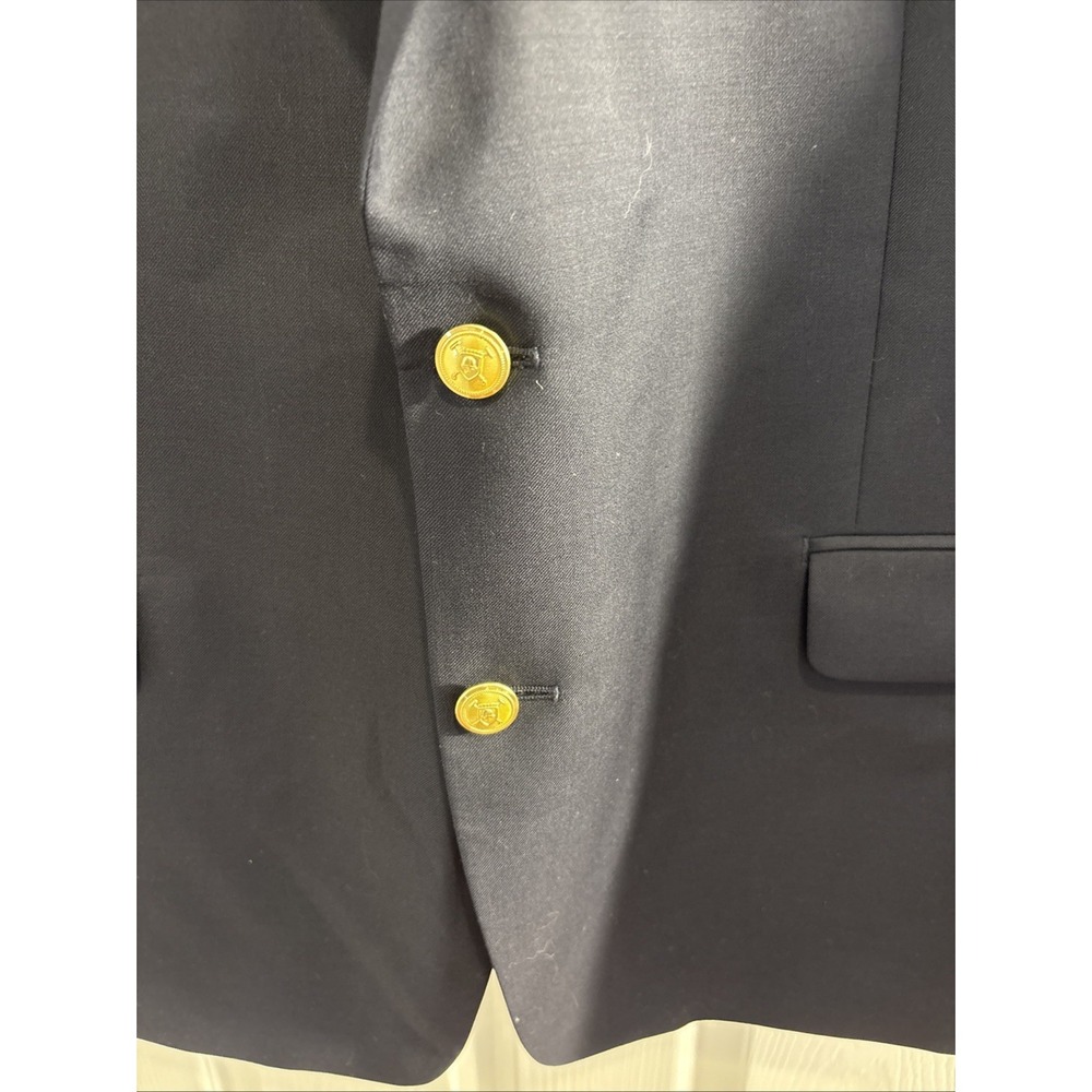 POLO RALPH LAUREN Wool Blend Gabardine Sport Coat, Navy, Size‎ 46 R NWOT -$400 - Picture 4 of 8